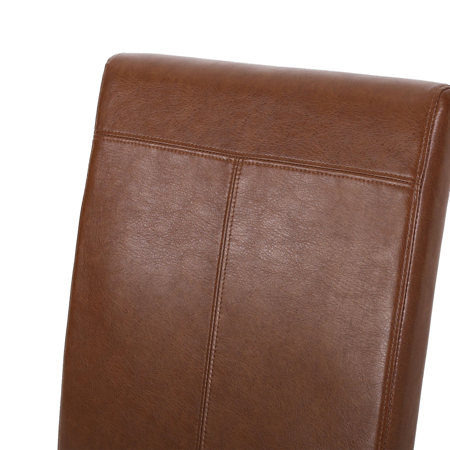 Pertica - Dining Chair With T - Stitch Design (Set of 2) - Light Brown