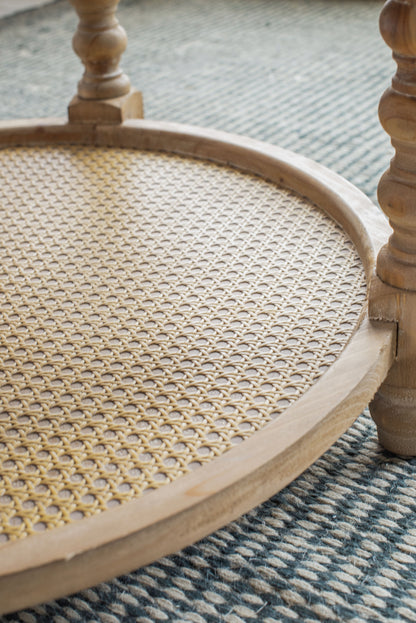 Round 2 Tiered Side Tabel, End Tabel For Lving Room Bedroom Entryway - Brown