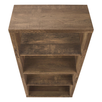 Bookshelf, Bookcase, Etagere, 5 Tier, For Office, Contemporary & Modern - Brown