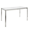 Fuji - Contemporary Dining Table I Glass Top - Clear