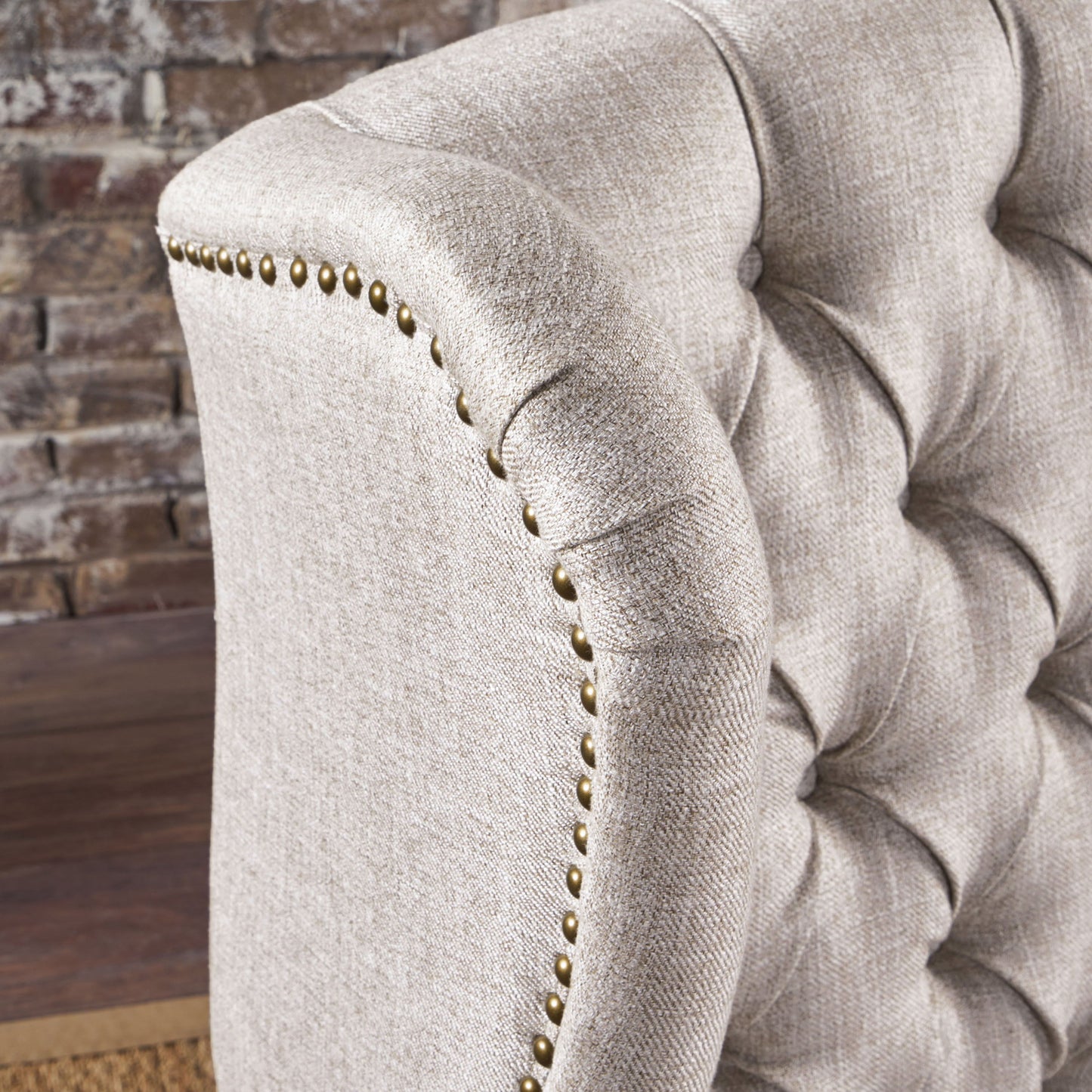 Upholstered Accent Chair, Mid Century Modern Arm Chair, Reading Chair For Living Room, Bedroom - Beige