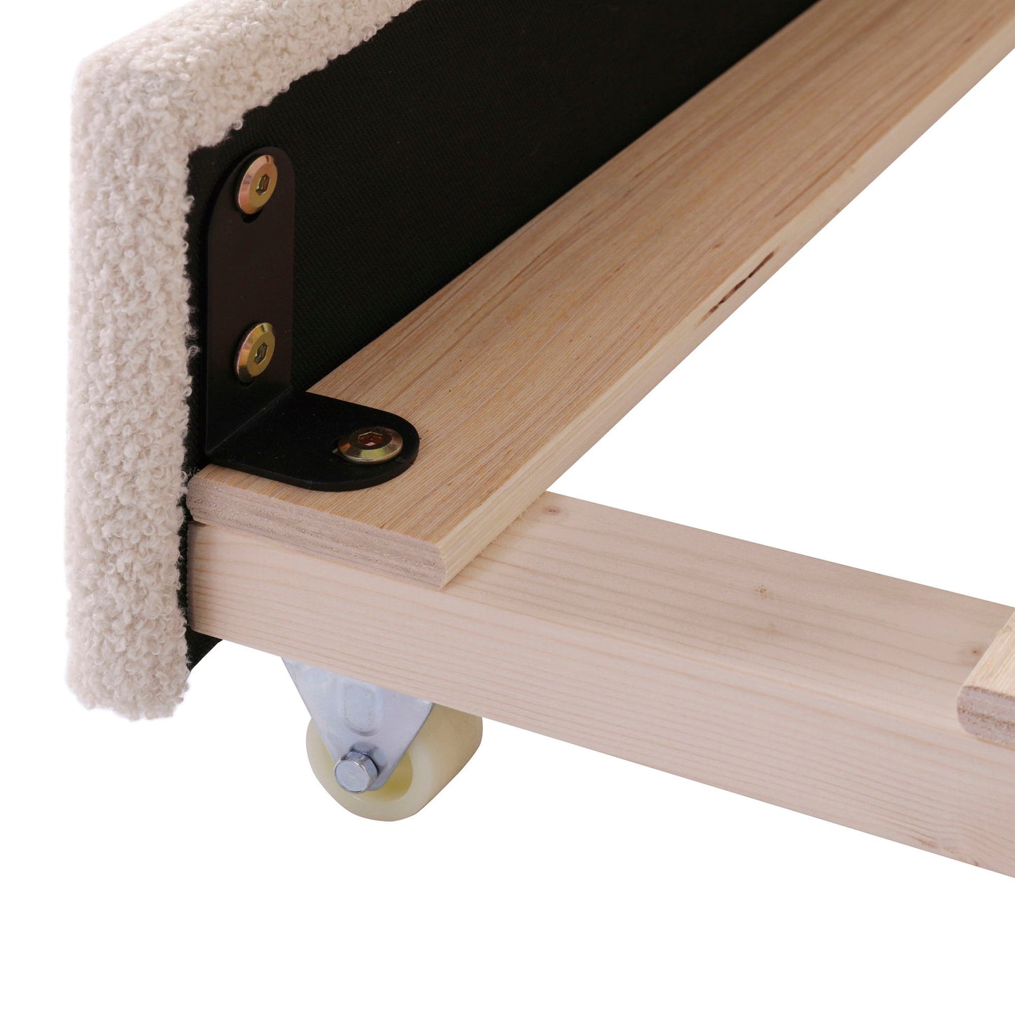 Twin Size Upholstered Daybed With Storage Armrests, Trundle And Latest Integrated Bluetooth Audio System - Beige