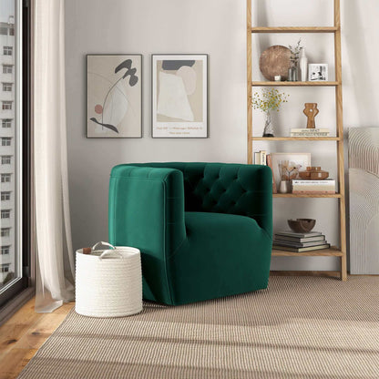 Delaney - Swivel Stylish Chair - Green