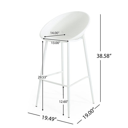Gable - Barstool (Set of 2) - White