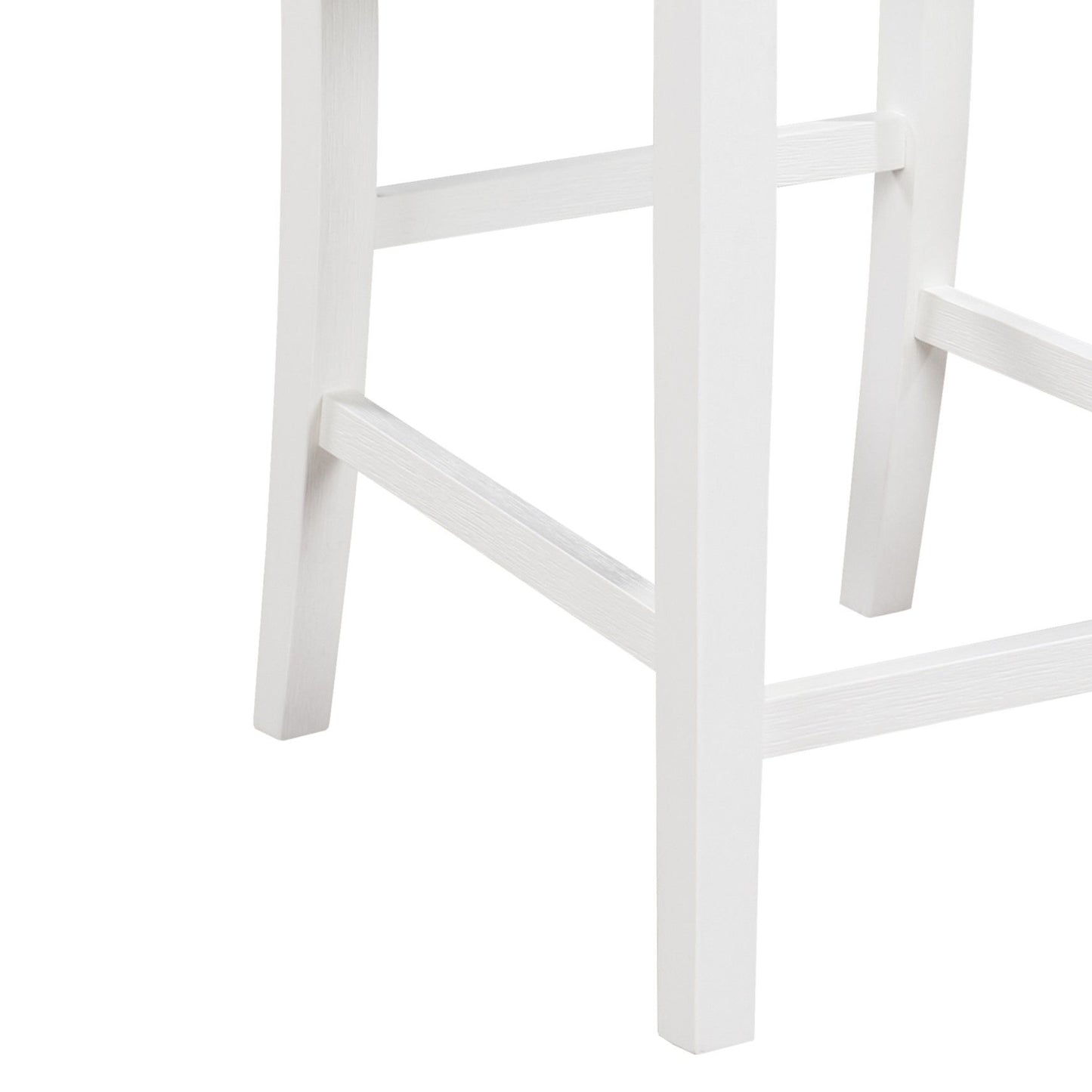 Graham - 3 Piece Small Space Counter Height Dining Table With Shelves And 2 Chairs (Set of 3) - White Finish