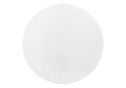 Drum Accent Side Table, Contemporary & Modern - White