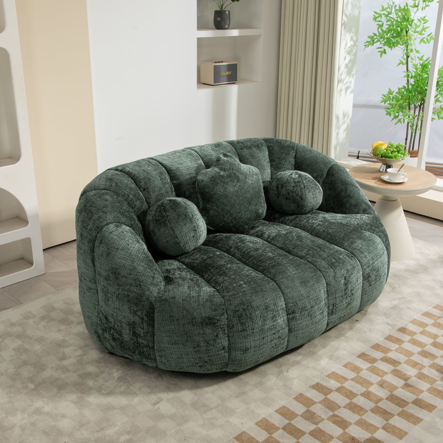 Bean Bag Sofa Lazy Sofa Durable Comfort Lounger High Back Bean Bag Chair Couch For Adults And Kids - Emerald
