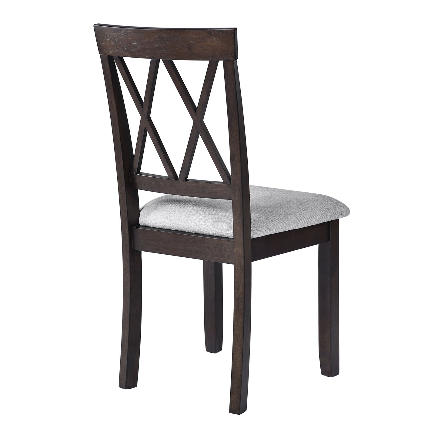 3 Piece Kitchen Dining Set With Drop Leaf Dining Table And 2 Dining Upholstered Chairs, Dining Room Set For Small Places - Espresso
