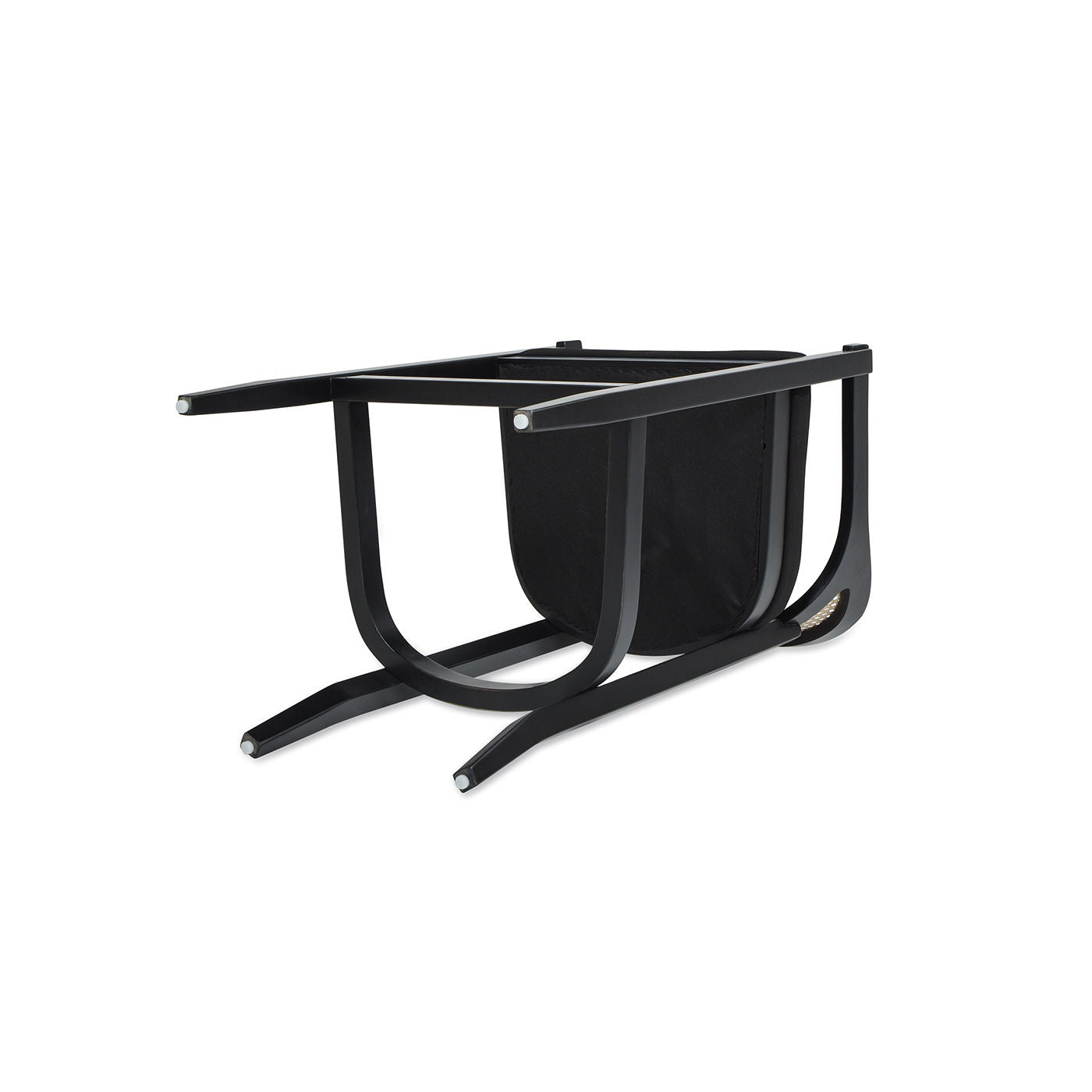 Americana - Mid-Century Modern Cane Back Bar Stool - Jet Black