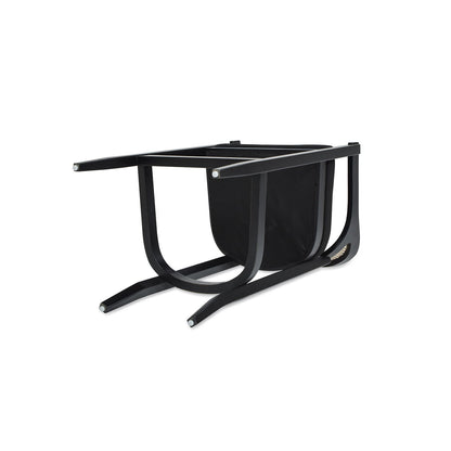 Americana - Mid-Century Modern Cane Back Bar Stool - Jet Black