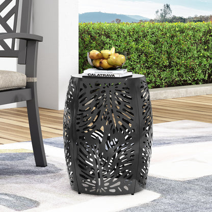 Metal, End Table Large - Black
