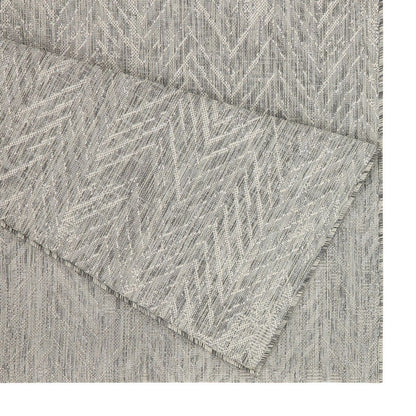 Sunshine - 7'10" X 10'3" Indoor, Outdoor Area Rug Polypropylene - Silver