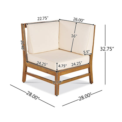 Perla - 6 Pieces Sofa Set - Cream
