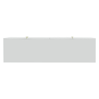 Modern Elegant 4 Door Sideboard Gold Metal Handle Buffet Cabinet For Dining Room, Living Room, Bedroom, Hallway - White