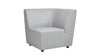 Cleo - Modular Upholstered Deep Seating Patio Corner Chair Axroma Olefin - Light Gray