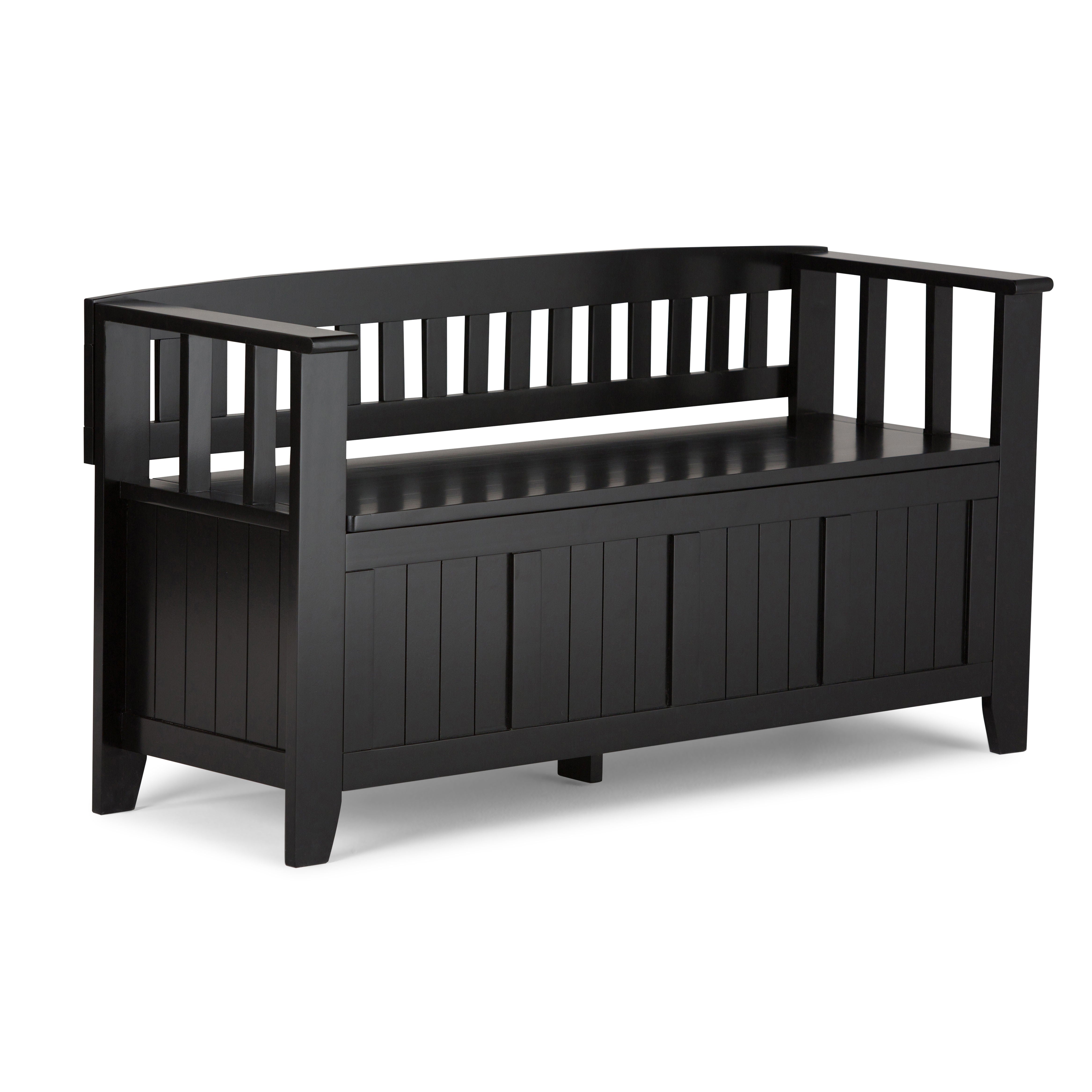 Acadian - Entryway Storage Bench - Black