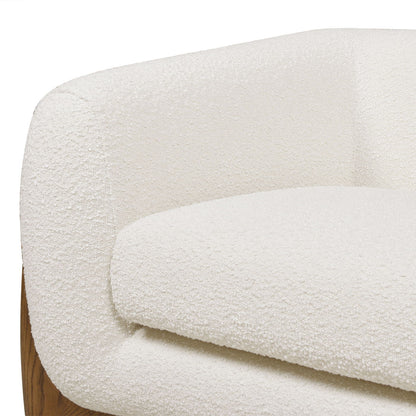 Alpine - Sherpa Arm Chair - Ivory White