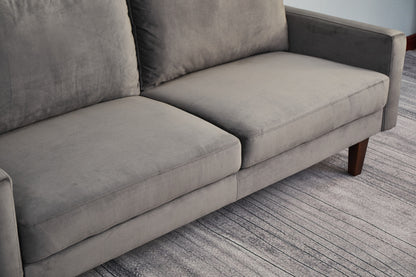 Plush Comfort Loveseat - Gray