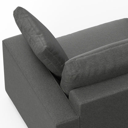 Charlie - Deep Seater Left Sectional Sofa - Gray