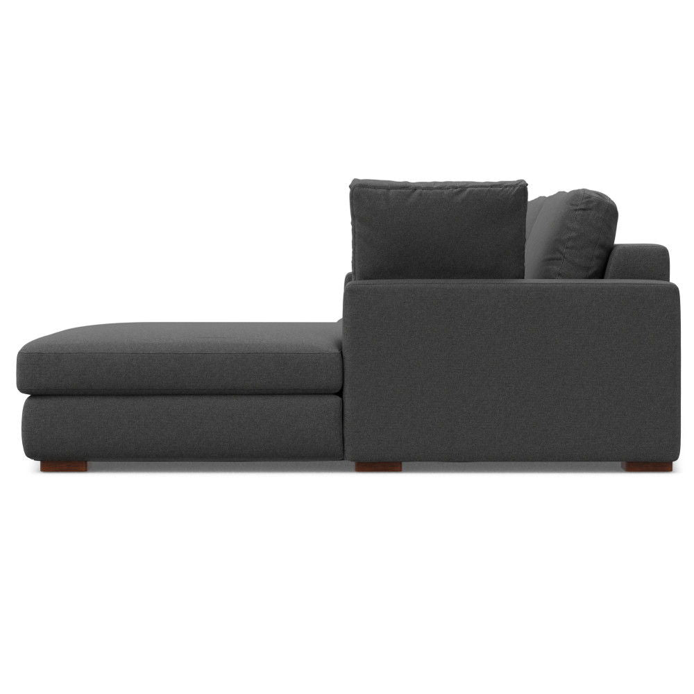 Charlie - Deep Seater Right Sectional Sofa - Gray