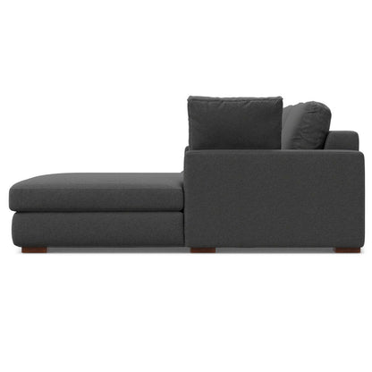 Charlie - Deep Seater Right Sectional Sofa - Gray