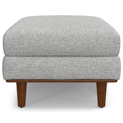 Morrison - Large Rectangular Ottoman - Mist Gray