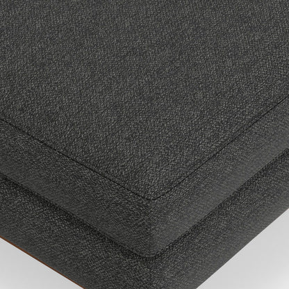 Morrison - Upholstered Sofa And Ottoman Set - Charcoal Gray