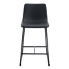 (Set of 2) Modern Minimalist Style Material Bar Stools, Suitable For Kitchen, Bar And Modern Home Design - Black