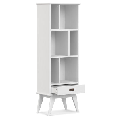 Draper - Mid Century Bookcase And Storage Unit - White