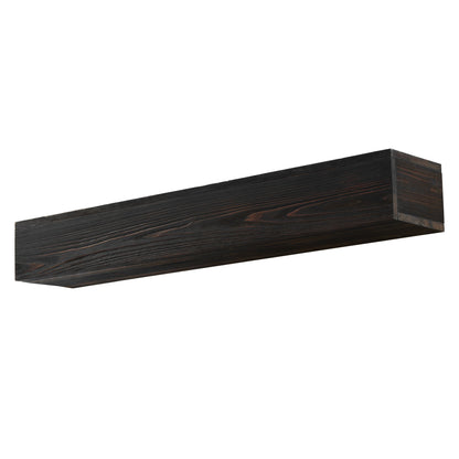 48" Rustic Wood Fireplace Mantel, Wall-Mounted & Floating Shelf For Home Decor - Espresso