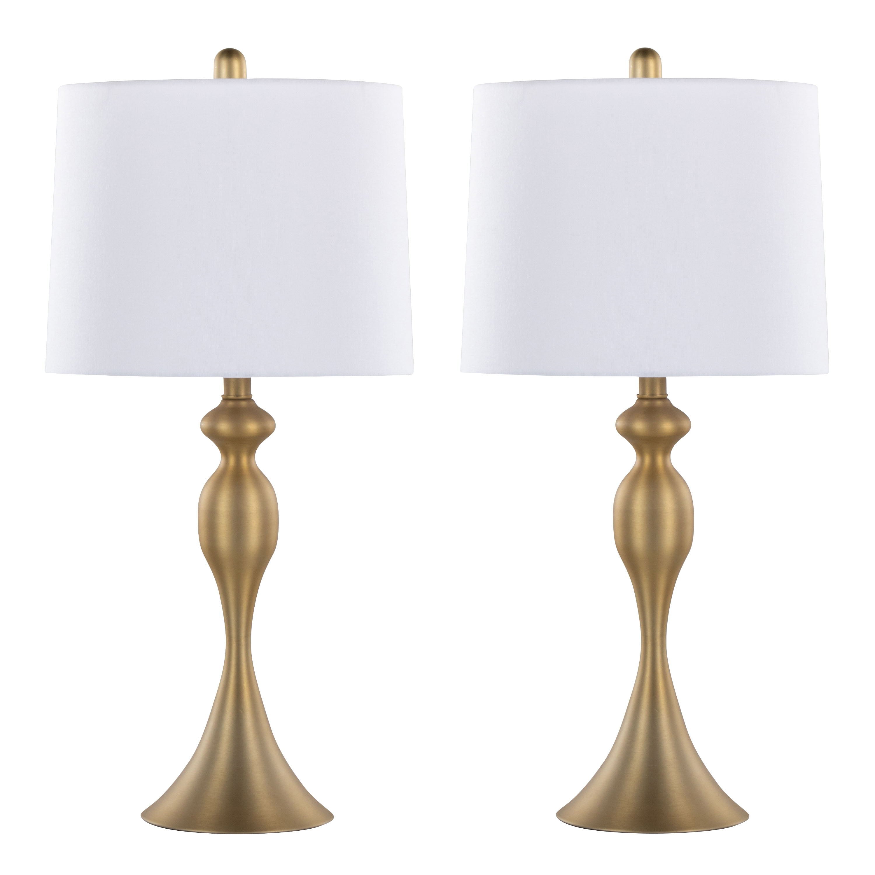 Ashland - Contemporary Table Lamp (Set of 2) - Gold / White