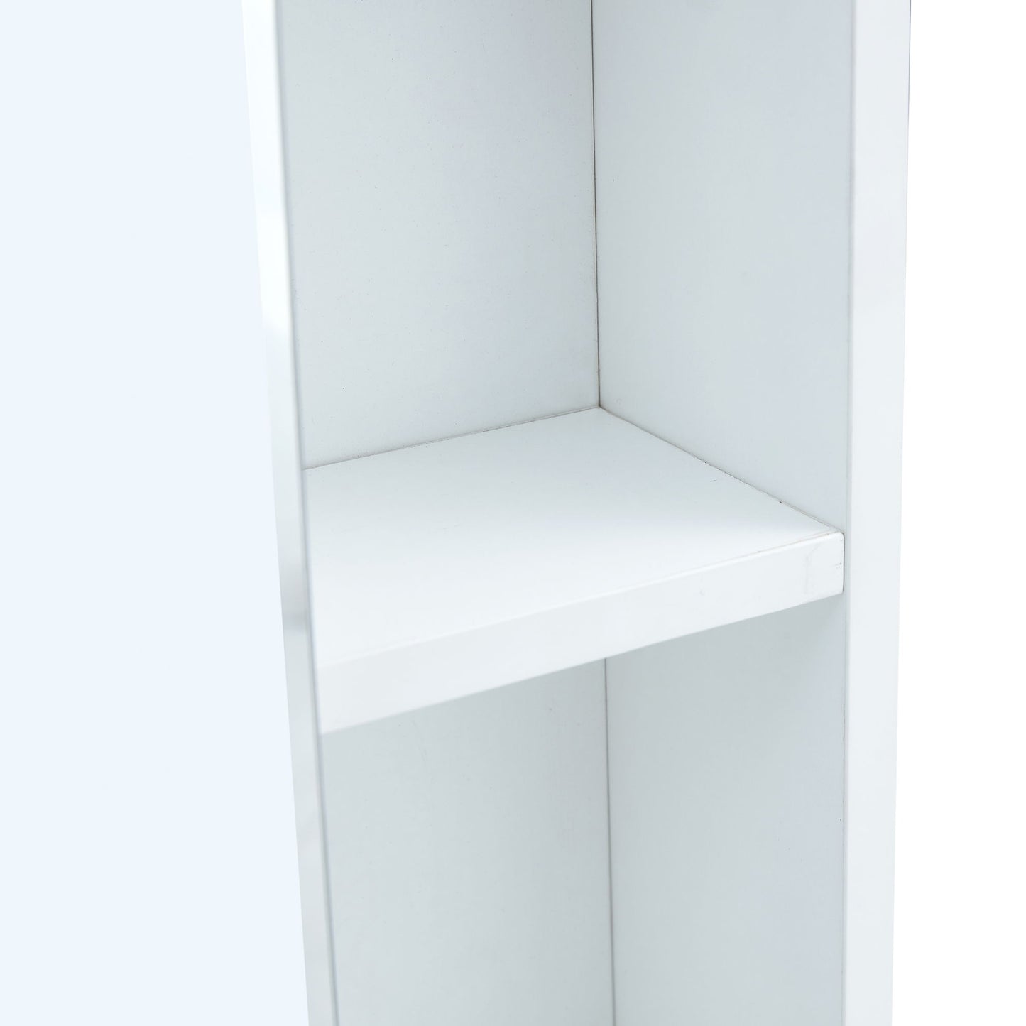 Wall Mounted Bathroom Storage Cabinet With Mirror Door, Medicine Cabinet, Over The Toilet Storage Cabinet With Shelves And Towel Rack - White