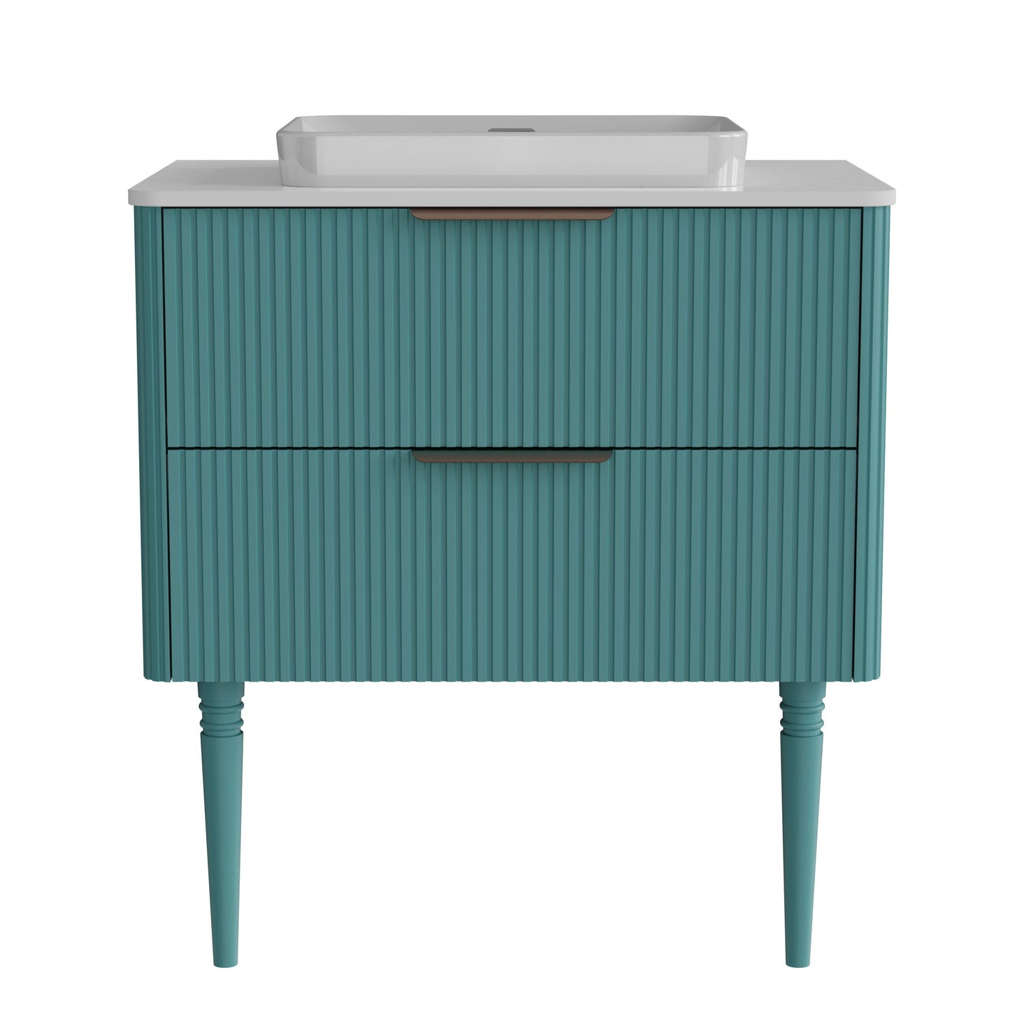 Elena - Modern Bathroom Vanity With Sink Luxury Bathroom Vanity With Ample Storage, 2 Soft Close Drawers, 2 In 1 Floating Or Freestanding Design - Blue