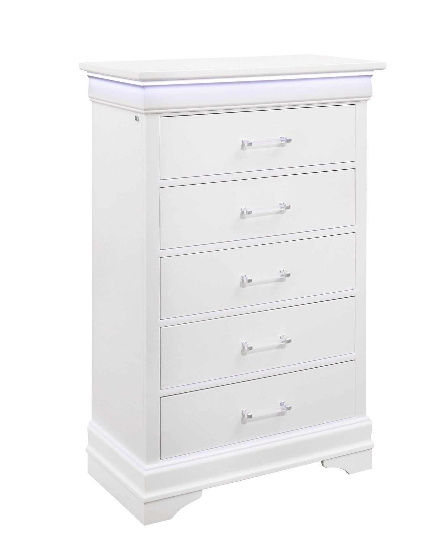 Charlston - Chest With LED - White