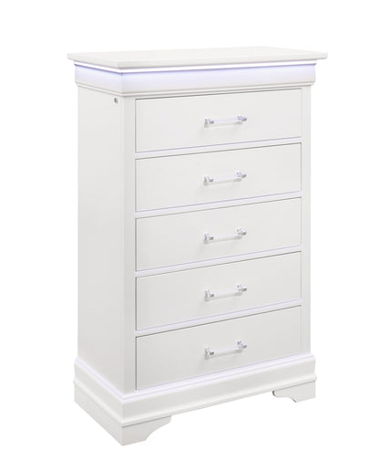 Charlston - Chest With LED - White