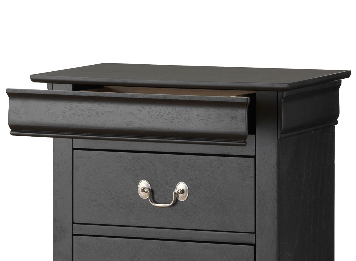Elegant Traditional Lingerie Chest - Black