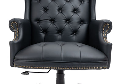 Executive Office Chair, High Back Reclining Comfortable Desk Chair With Smooth Glide Caster Wheels - Black