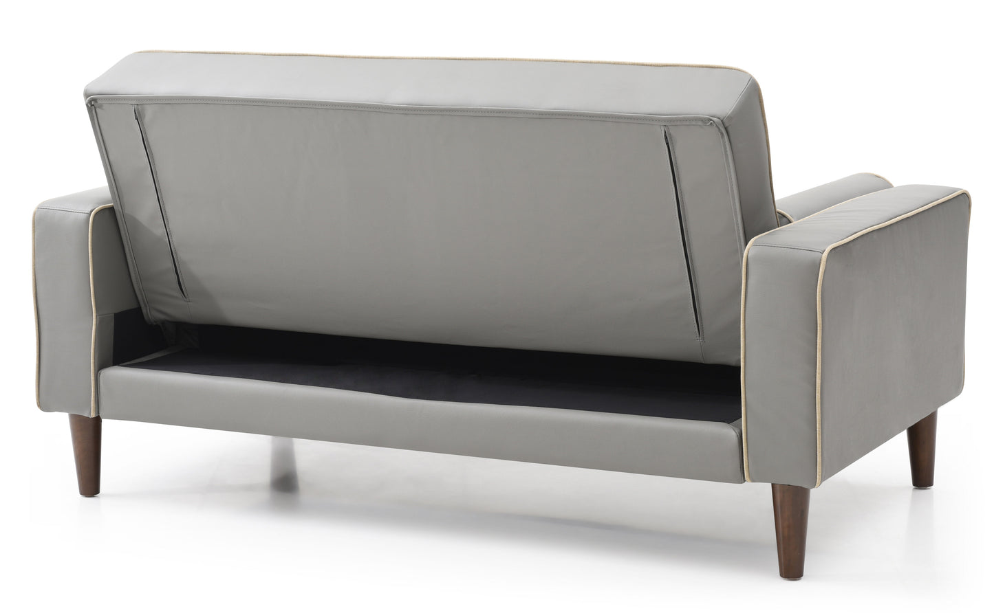 Contemporary Loveseat For Two - Gray