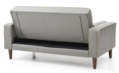 Contemporary Loveseat For Two - Gray