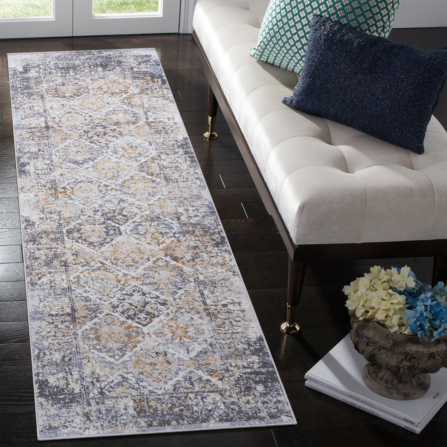 Payas - 2' X 8' Traditional Runner Rug - Multi