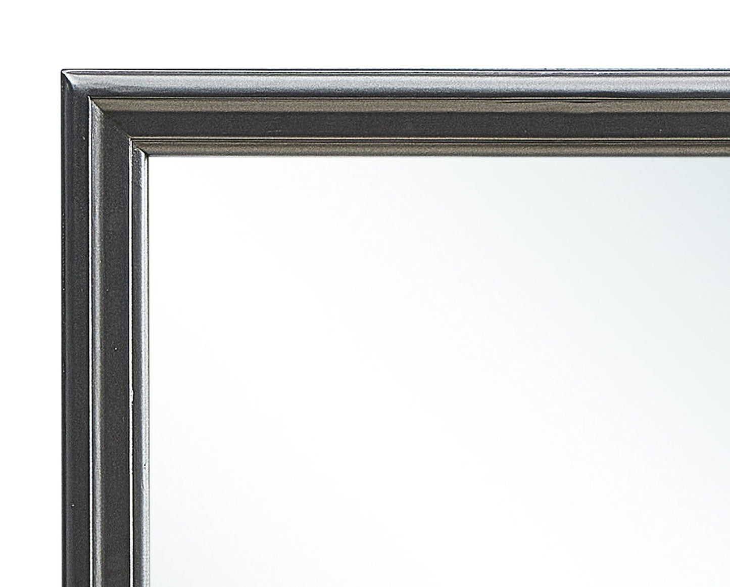 Elegant Transitional Mirror - Metalic Black