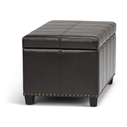 Amelia - Storage Ottoman Bench - Tanners Brown