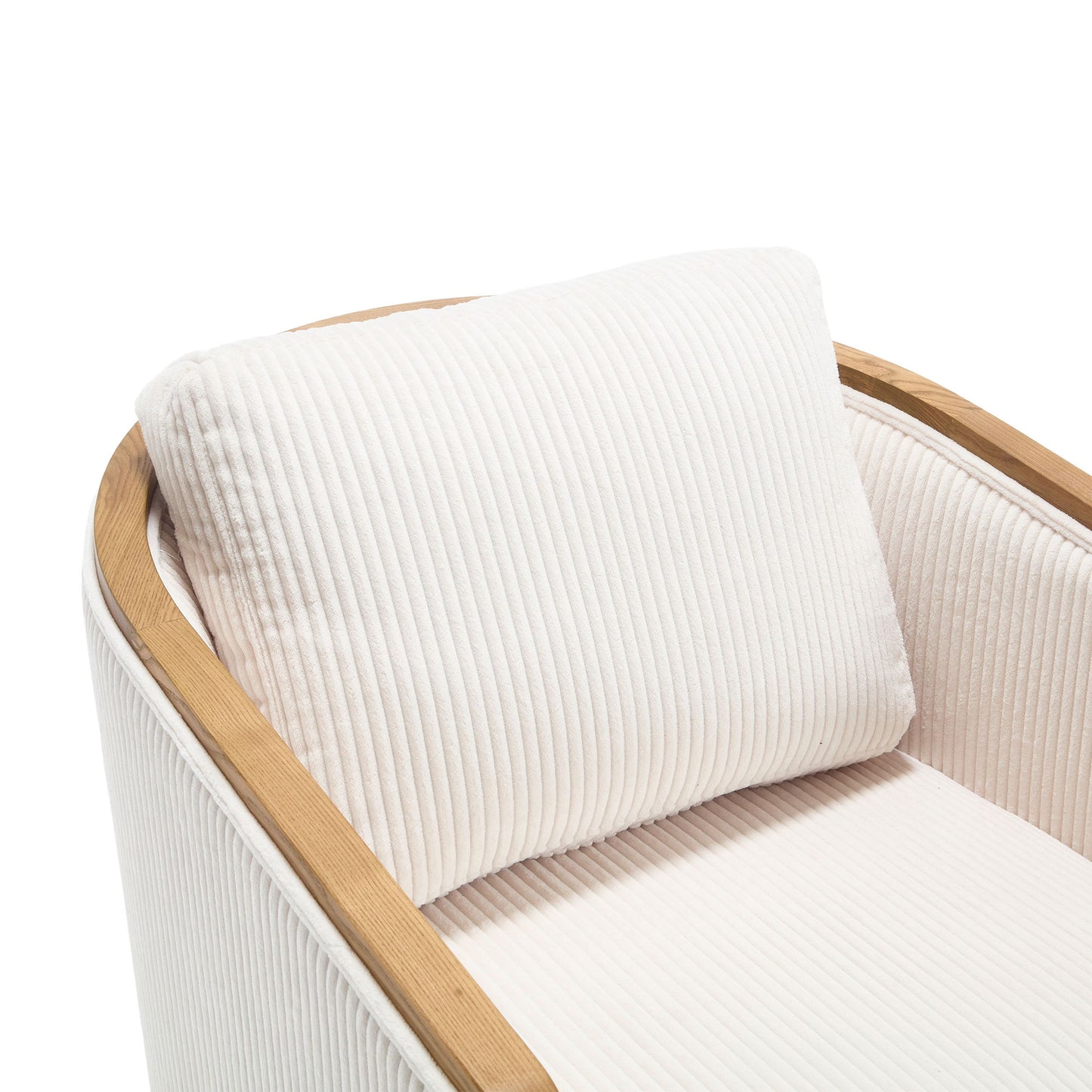 Swivel Barrel Chair, Comfortable Accent Sofa Chair, 360 Degree Swivel - Beige