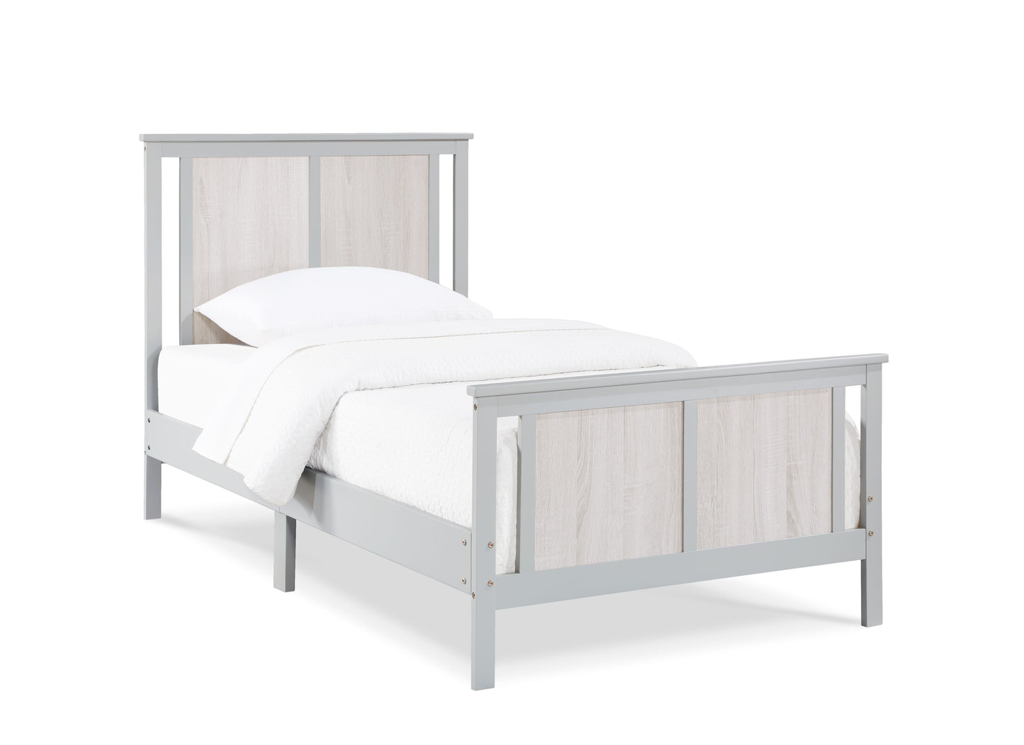 Connelly - Reversible Panel Twin Bed - Gray / Rockport Gray