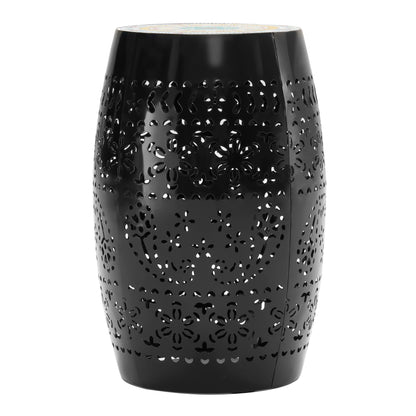 Ruby - Modern Mosaic Side Table - Black