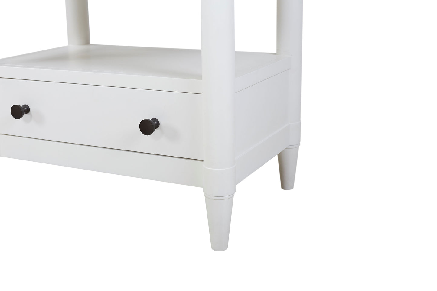 Open Nightstand With 2 Drawers - White
