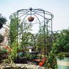 Metal Garden Arch Iron Garden Arbors Gazebo Dia High Birdcage Shape Pergola Pavilion For Wedding Ceremony Outdoor - Black