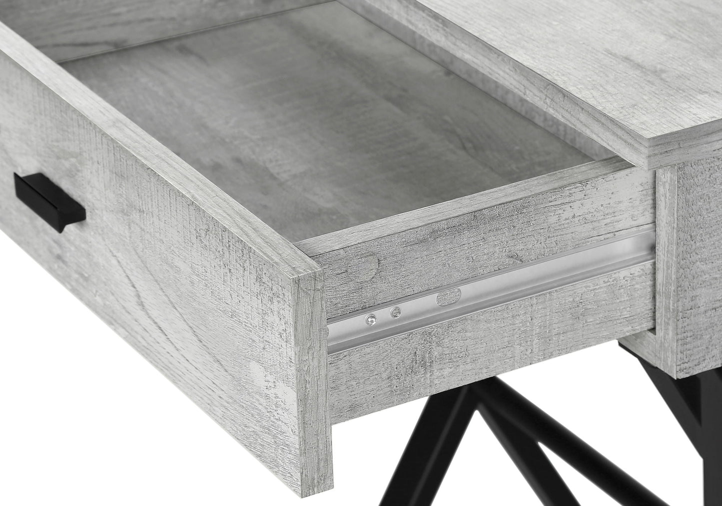 Accent Side Table, 1 Storage Drawer, Contemporary And Modern - Gray