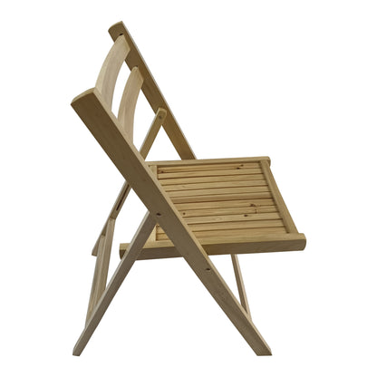Folding Special Event Chairs, Foldable Style (Set of 4) - Wood