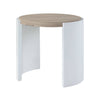 Zoma - High Gloss End Table - Oak / White